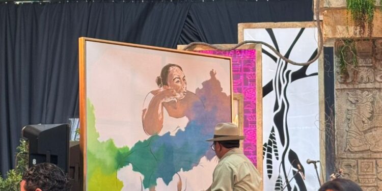 Víctor Argáez transforma la inauguración de la Semana de Yucatán con una obra en vivo